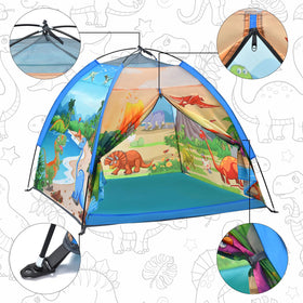Mnagant water-resistant polyester fabric cleans easily after play.
