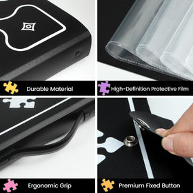 MnnktClair puzzle storage easy-carry handle facilitates quick trips to gatherings or cozy corners.