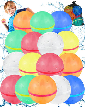 Mnytyel reusable water balloons with magnetic seal for quick-fill summer battles