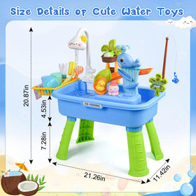 Mobelixy kitchen-play setup showcases 4-in-1 pretend cooking and washing.