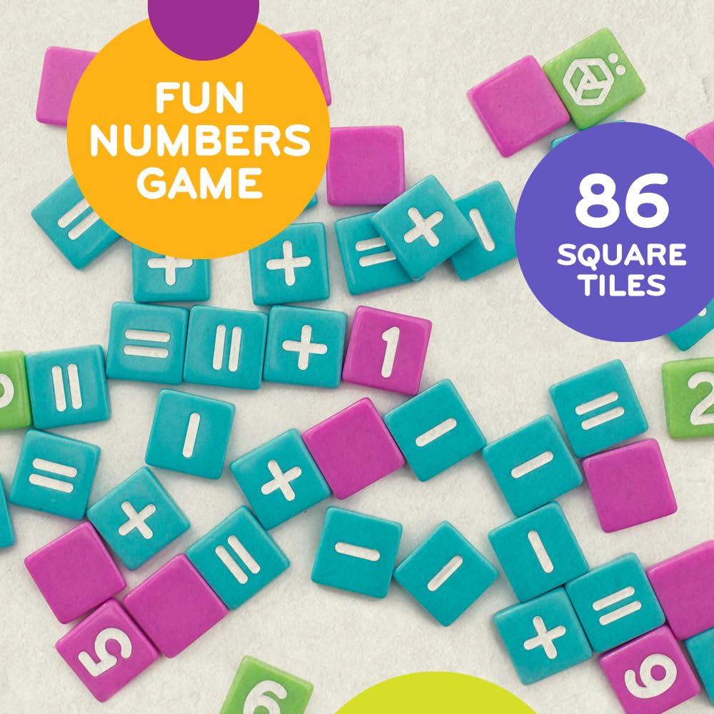 Number tiles closeup highlights quick visual processing and pattern recognition