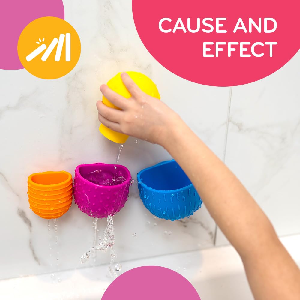 Mobi Oomplz provides age-appropriate fun for toddlers ages 1-3 during bath.