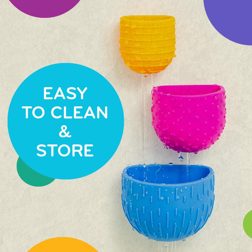 Mobi Oomplz easy-clean silicone keeps bath toys hygienic after splashy sessions.