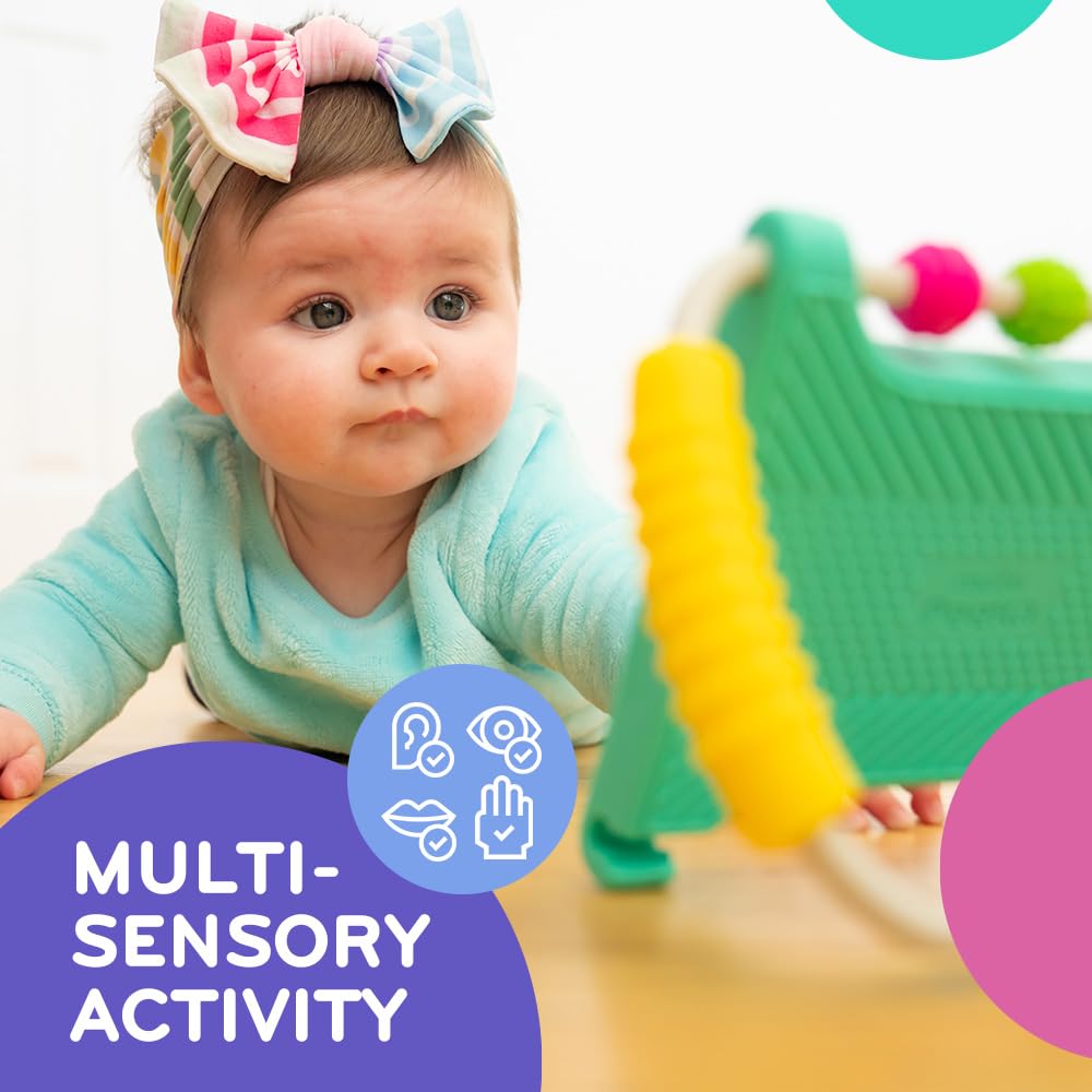 MÖBI Mobi Peeka portable toy easily folds or rolls for travel and on-the-go play.