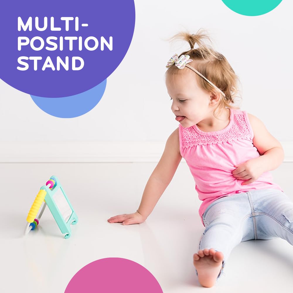 MÖBI Mobi Peeka supports visual tracking and cause-and-effect play in a safe silicone design.