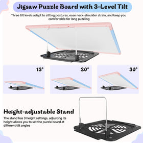 MobiPuzz 360-degree magnetic Lazy Susan for effortless rotation of puzzle area