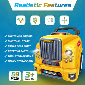 Mobius Toys Motor Engine Playset lights and sounds spark engaging garage role-play.