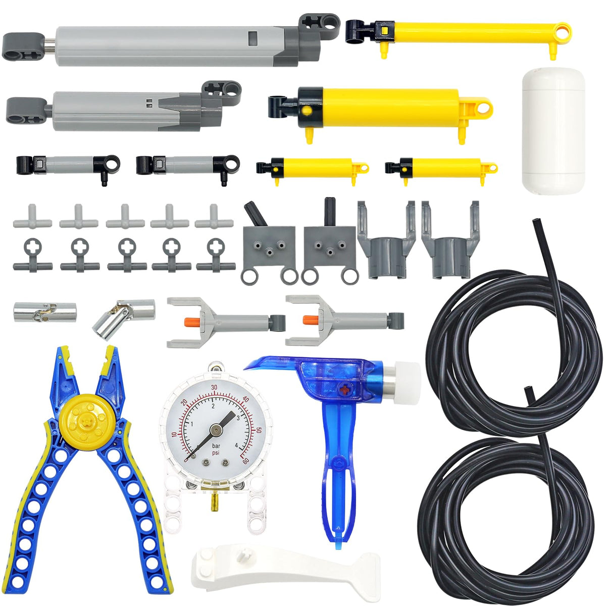 MOCBROPCS 33-piece pneumatic kit for versatile technic builds and reliable airflow