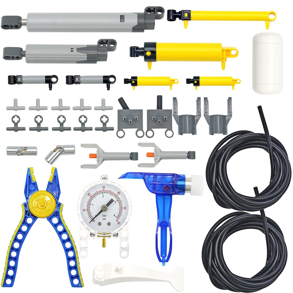 MOCBROPCS 33-piece pneumatic kit for versatile technic builds and reliable airflow