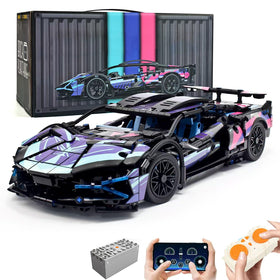 MOCBROPCS RC car kit front view, ready for hands-on build and dynamic play