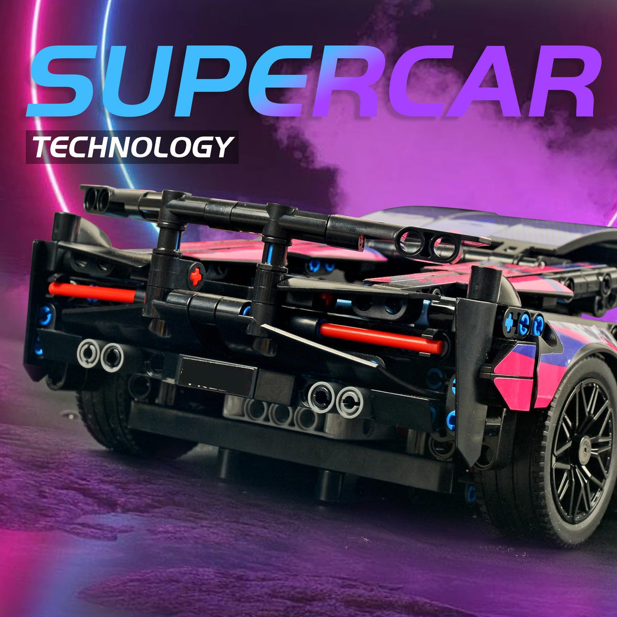 MOCBROPCS racing kit rear wing detail enhances authentic sports car aesthetics