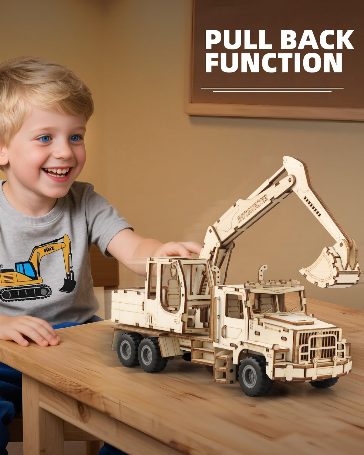 MOCBURIKU Excavator pull-back function demonstrates easy motion