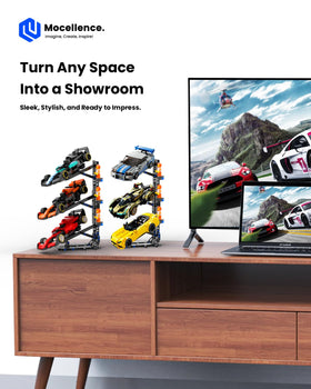 Mocellence display stand easy assembly offers a fun building activity.