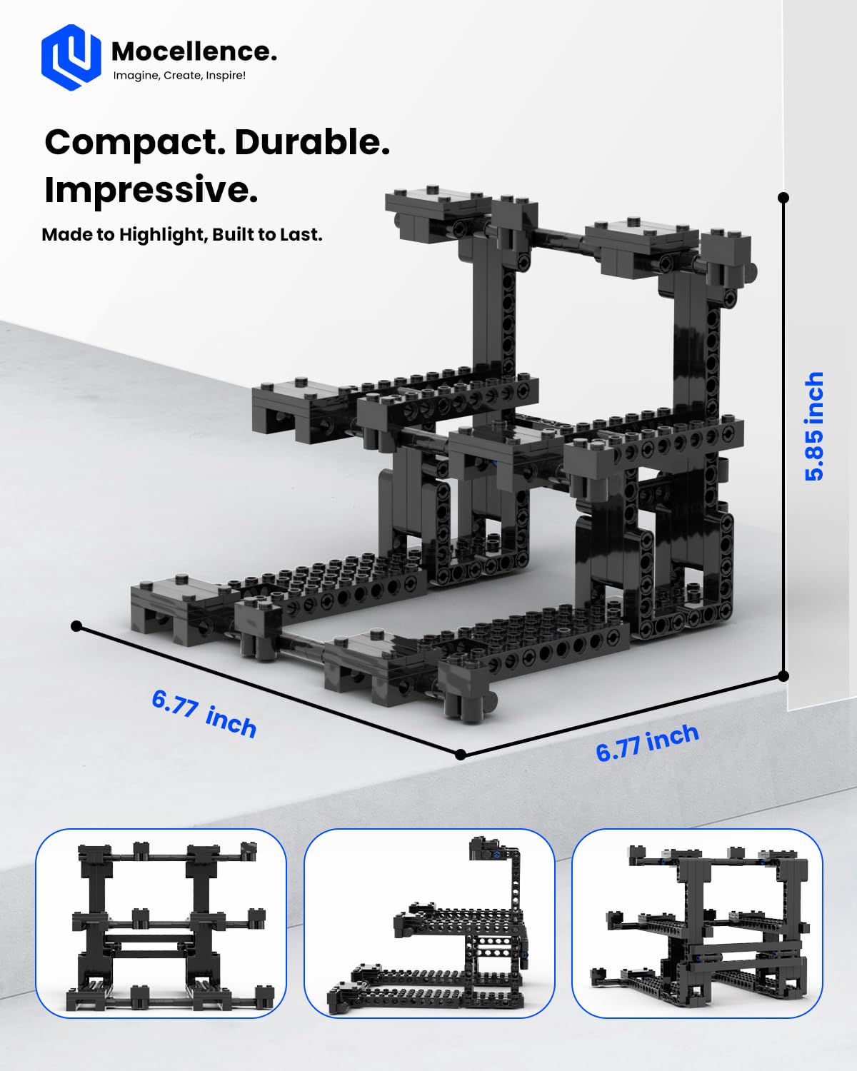 Mocellence gift-ready stand makes a thoughtful present for collectors and builders.