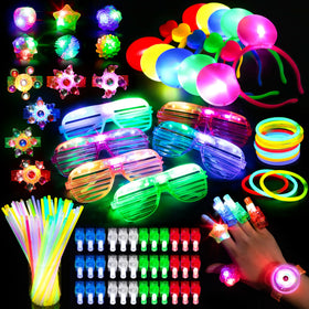 Mocoosy glow sticks bulk pack for bright nighttime parties.