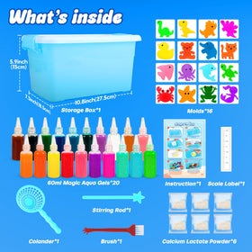 Mocoosy Aqua Gel colors in vibrant shades for blending