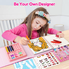 Colorful eyeshadows from Mocoosy kit for imaginative makeup play