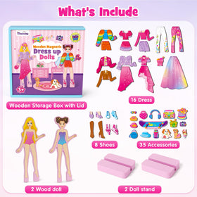 Mocoosy dolls storage box with lid keeps accessories organized during travel