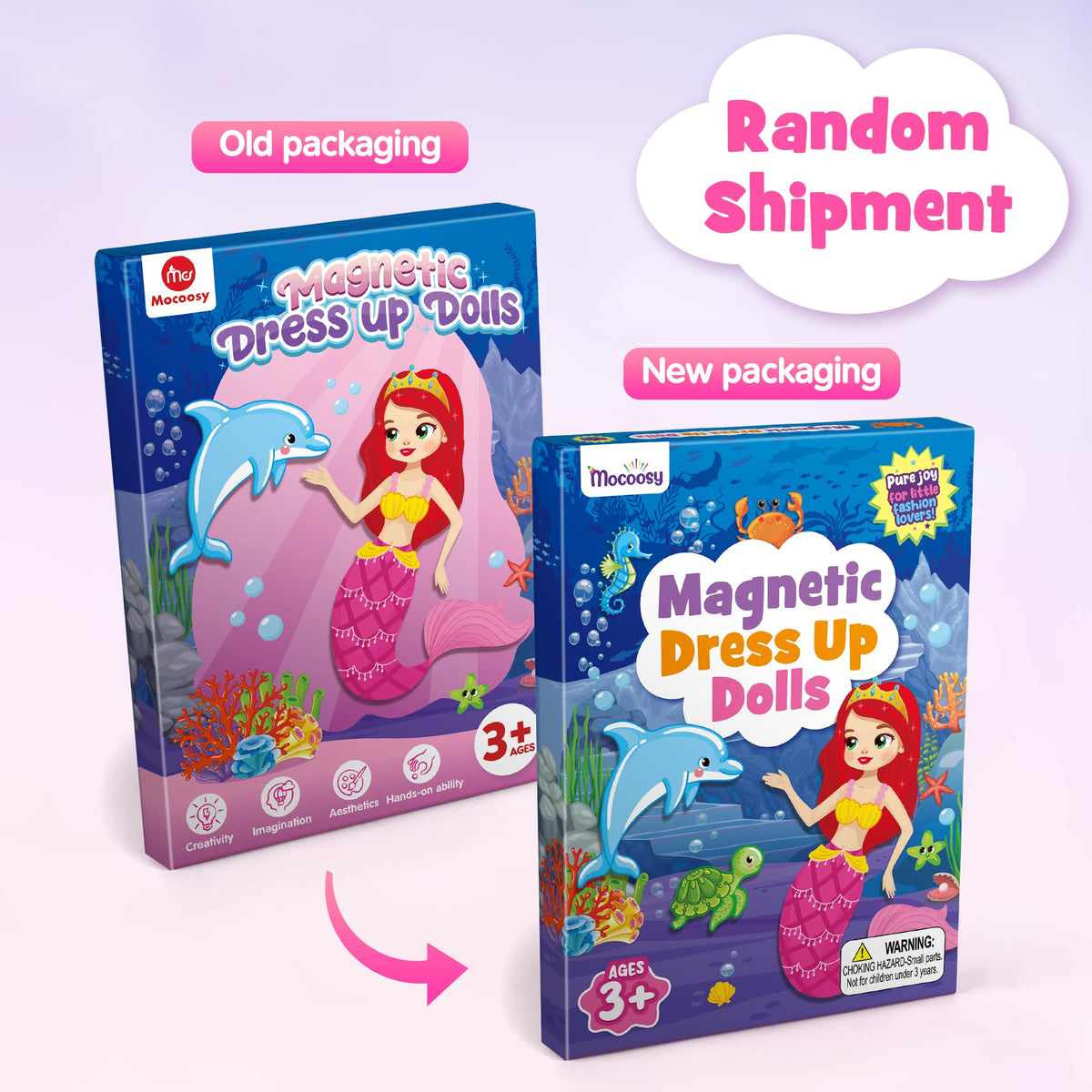 Mocoosy dress-up dolls outfit collection enables endless fashion pairings