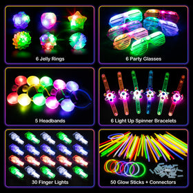 Mocoosy LED finger lights provide hands-free glow for events.