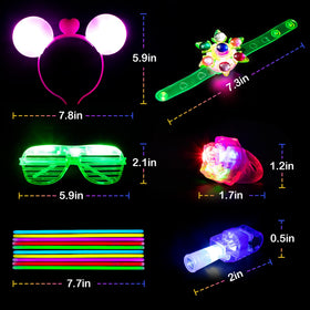 Mocoosy LED glow party glasses for standout party aesthetics.