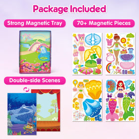 Mocoosy magnetic dress-up dolls fairy with sparkling accessories
