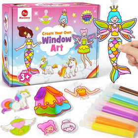 Mocoosy Princess Window Art Kit box with all-in-one crafting set for young artists.