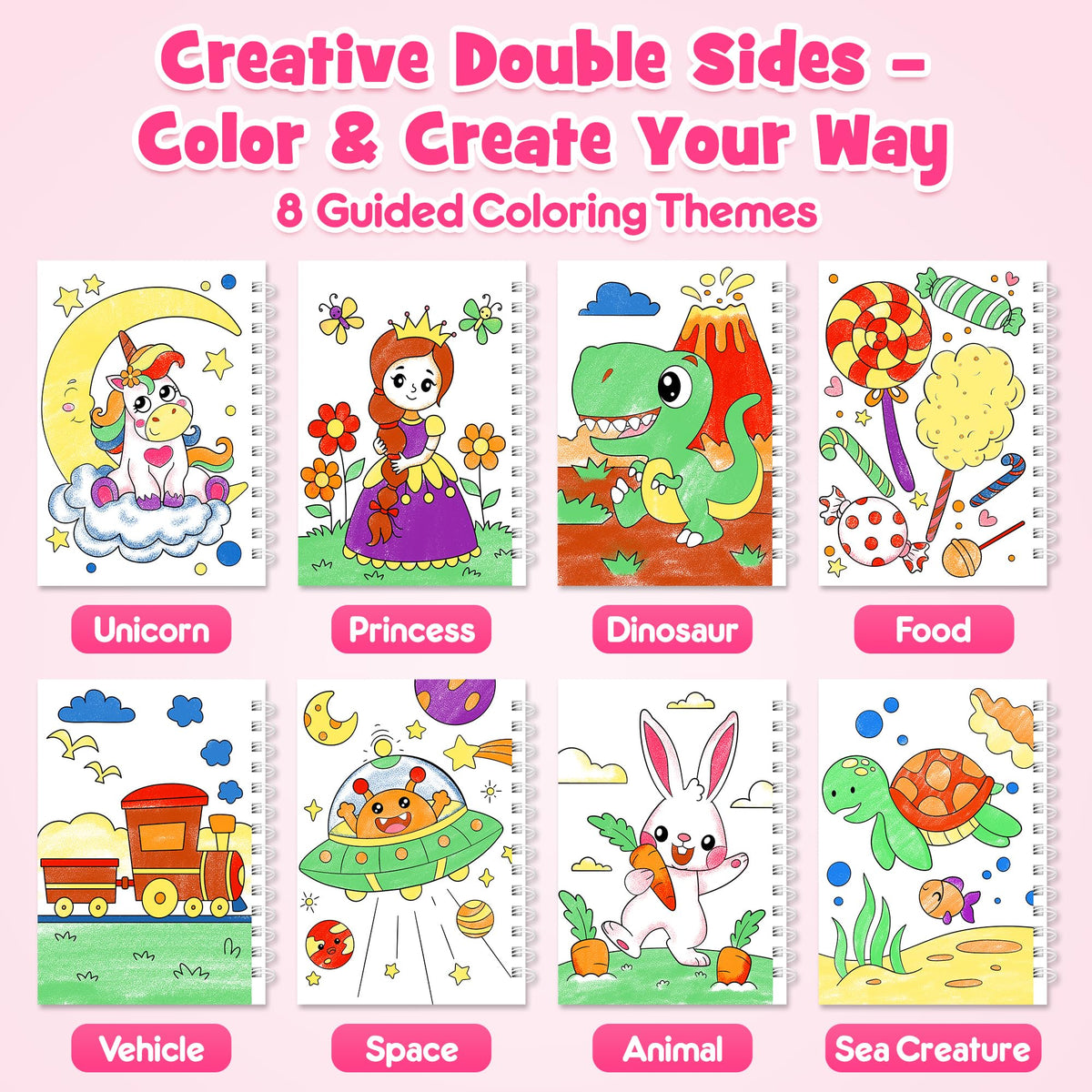 Mocoosy stacking crayons add bright color blocks to themed pages for quick inspiration.