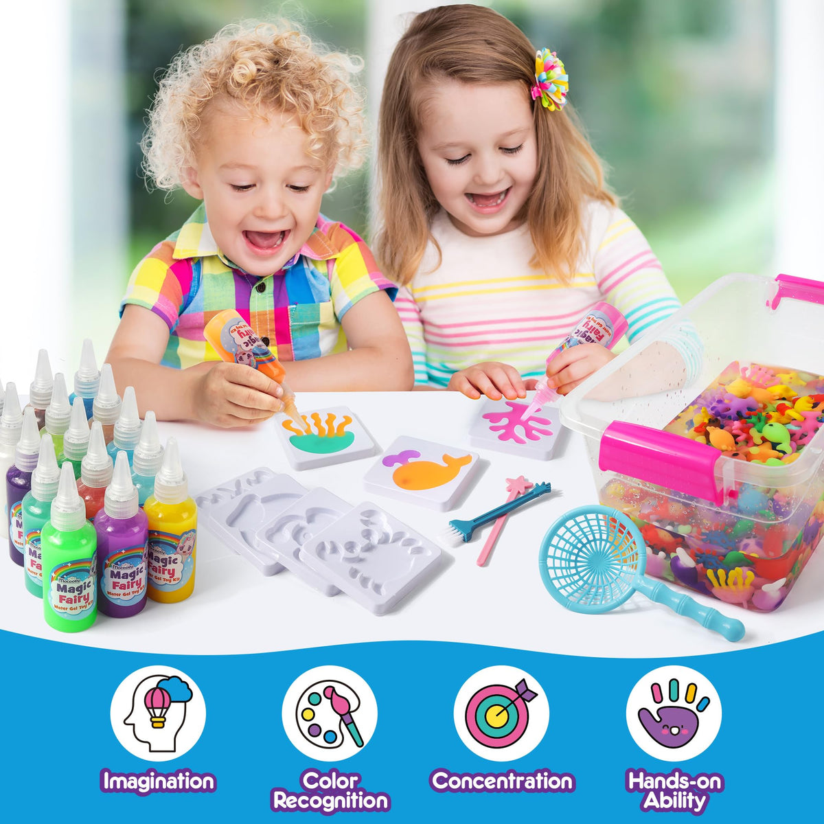 Squishy-making tools and brushes for crafting water creatures