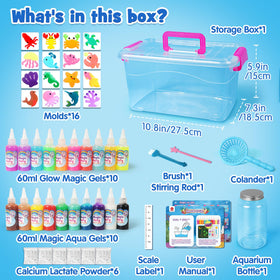 Sixteen molds for creative Water Elf figures with Mocoosy kit