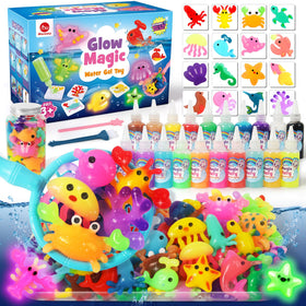 Mocoosy Water Elf Kit glow bottle display for nighttime play