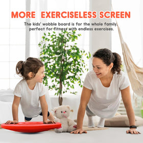 MOCUTEEN balance board with dual non-slip surfaces for secure footing on floors
