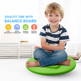 MOCUTEEN Kids Maze Balance Board tilt angle close-up with non-slip surface for safe practice