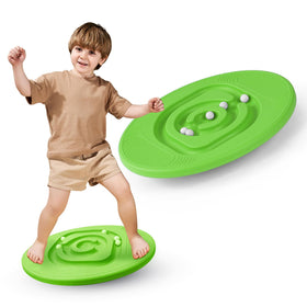 MOCUTEEN Kids Maze Balance Board top view shows 15° tilt for skate prep