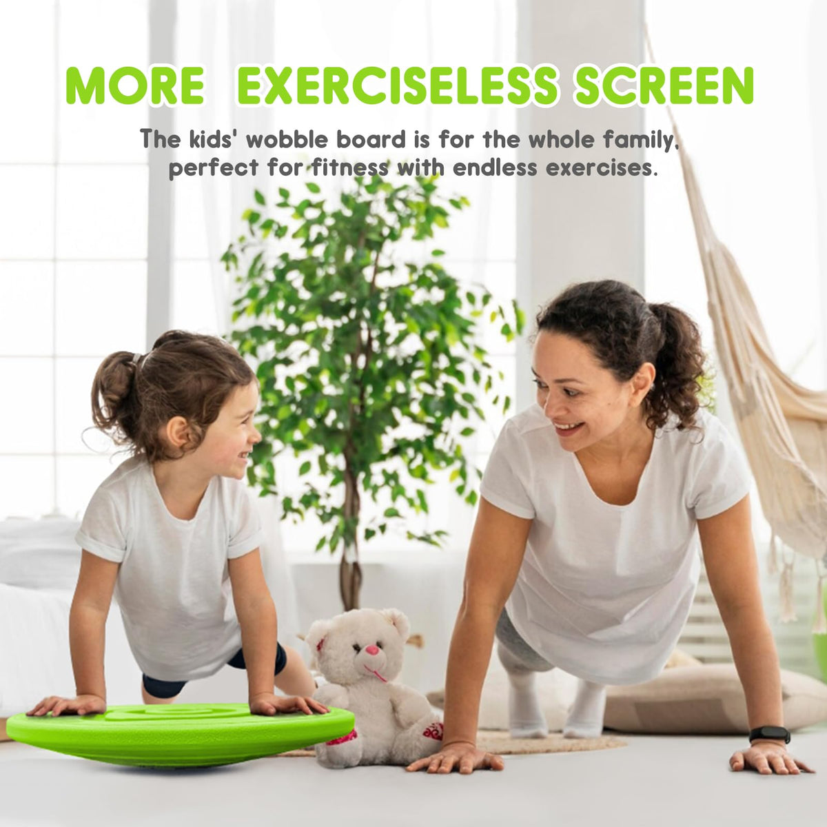 MOCUTEEN Kids Maze Balance Board wobble surface highlights dual textures for stability