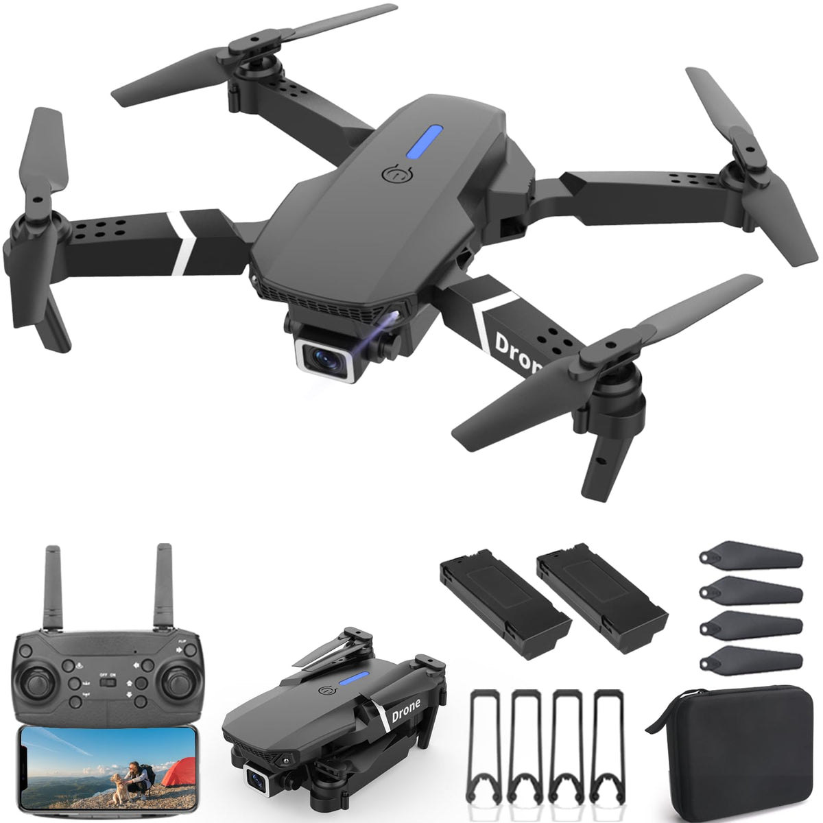 MOCVOO drone with 1080P camera captures crisp aerial footage for beginners