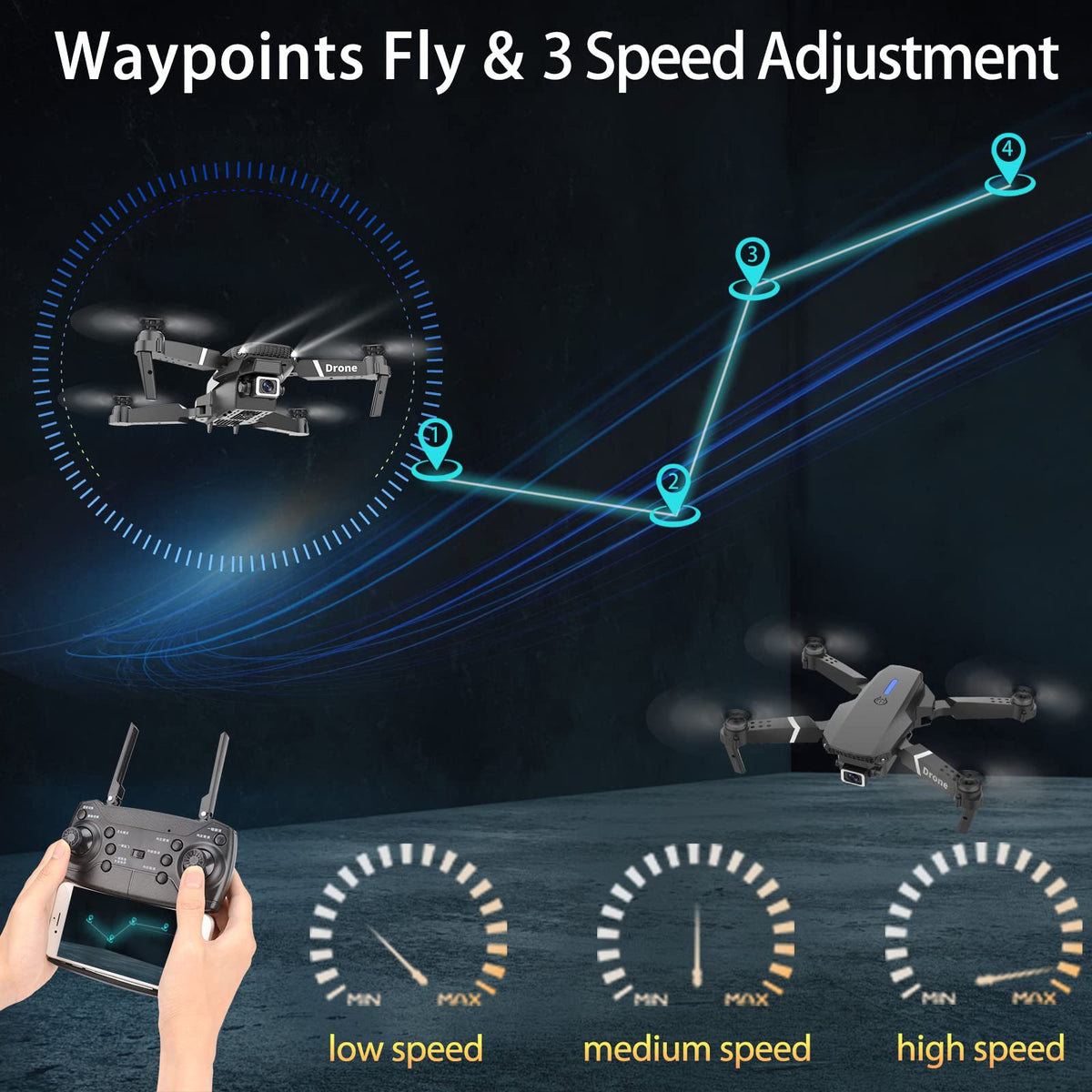 MOCVOO drone 360-degree flips add fun tricks to your sky sessions