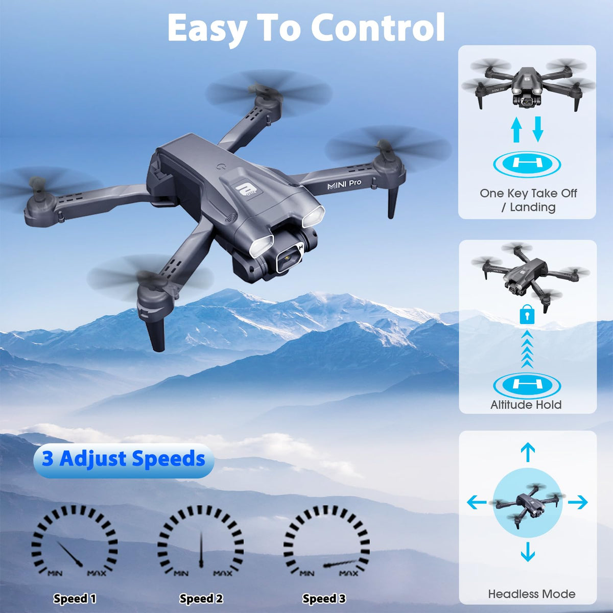 MOCVOO 3D flips and rolls for fun aerial tricks