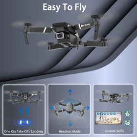 MOCVOO drone with two batteries extends flight time up to 26 minutes