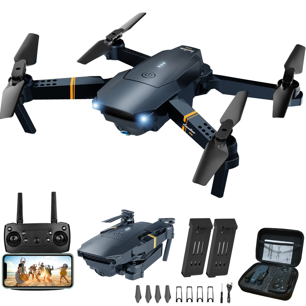 MOCVOO foldable RC quadcopter enabling portable flight for easy travel.