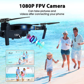 MOCVOO drone with Wi-Fi FPV streams live view to your phone.