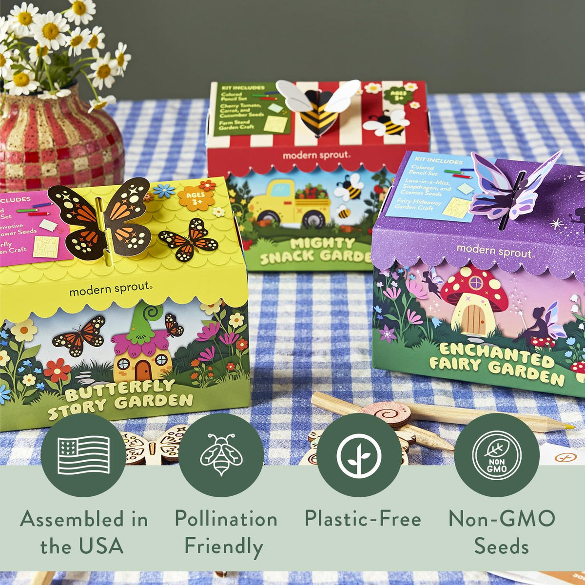 USA-assembled kit highlights safe, screen-free learning and crafting.
