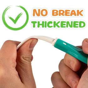 MOEAWS plastic knife with sticky cutting pad enables safe cutting pretend play