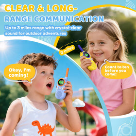 MOICO walkie talkie with rechargeable battery for long-lasting outdoor play.
