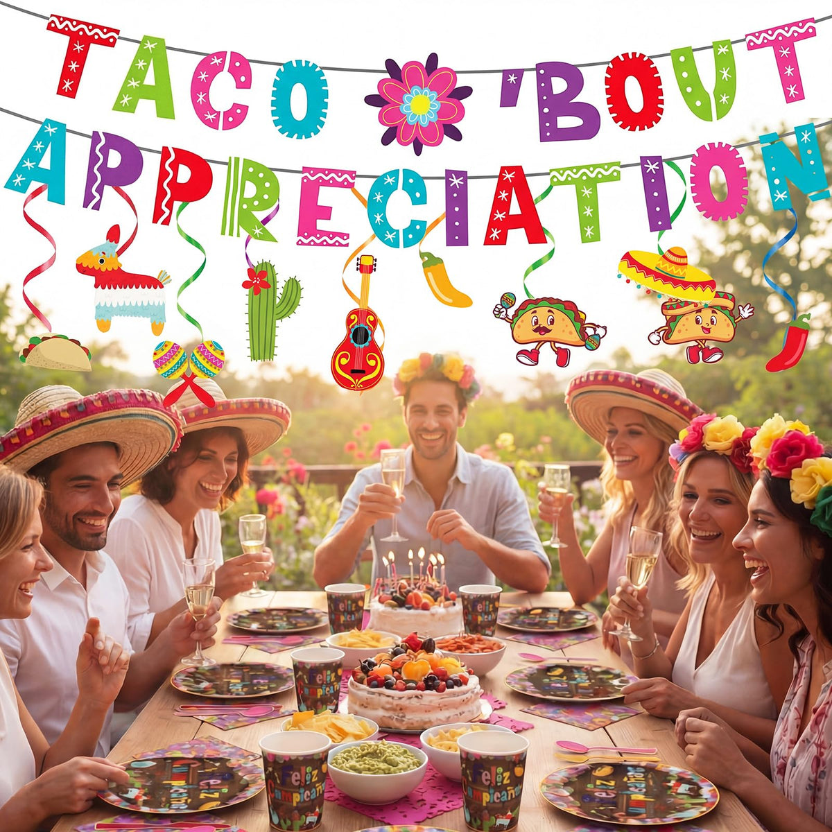 Moinchore Taco Bout decor suitable for various occasions and themes
