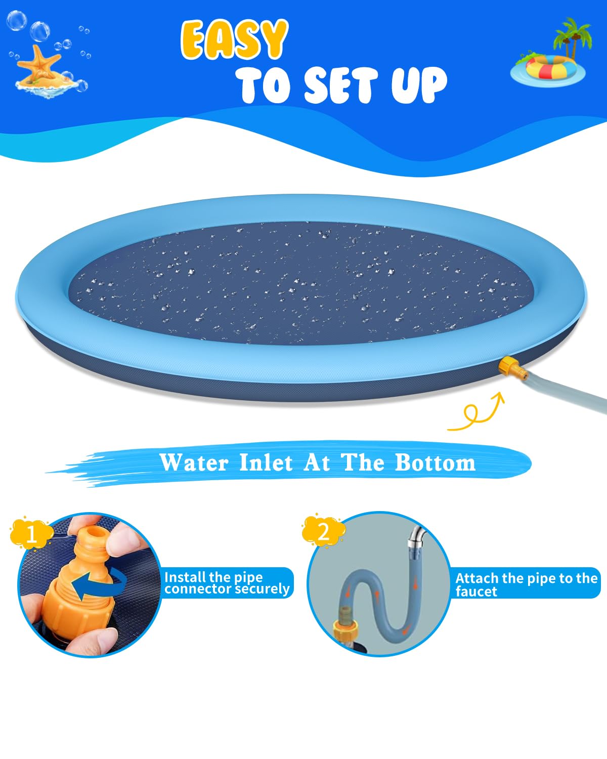 Moinmoly no-inflation setup for quick, hassle-free outdoor fun.