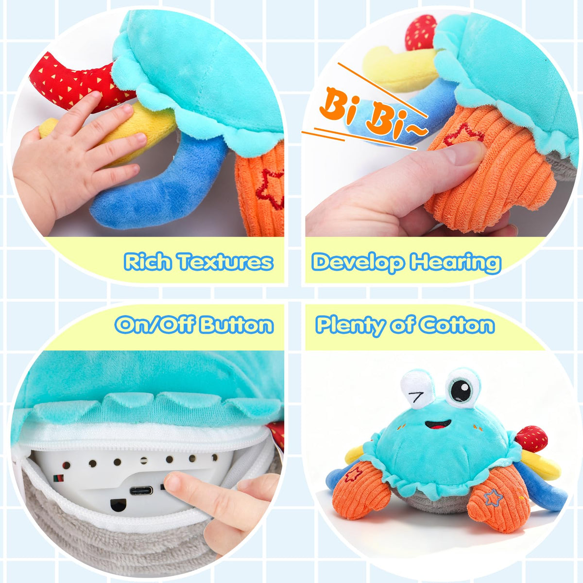MOISTAR vivid colors attract attention during playtime and sensory exploration.