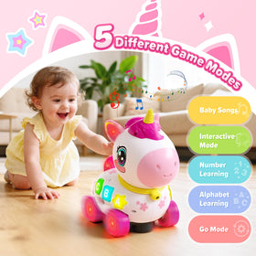 MOISTAR unicorn educational toy for 6–12 months supports early learning