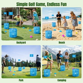 MoKo Backyard Golf Game requires no clubs, beginner friendly