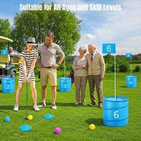 MoKo Backyard Golf Game pop-up design enables tool-free setup